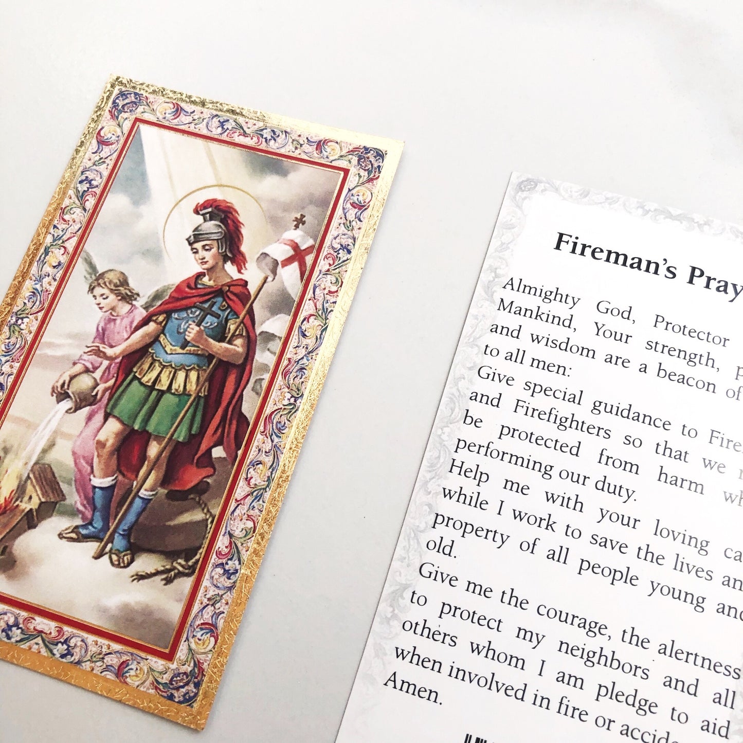 Holy Card: Fireman's Prayer