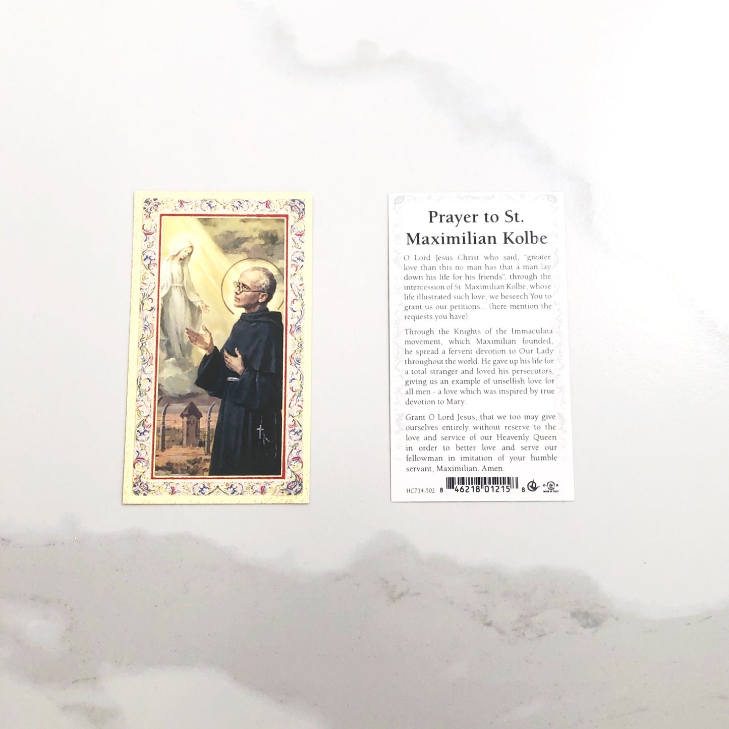Holy Card - Maximilian Kolbe