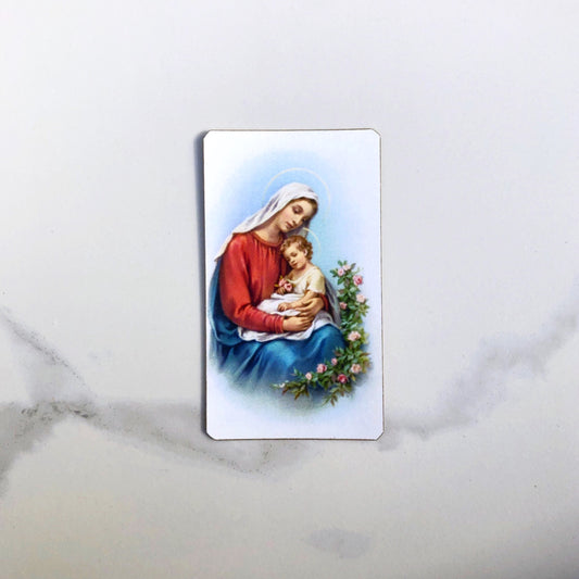 Holy Card: Mother and Child