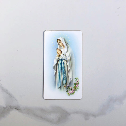 Holy Card: Our Lady of Lourdes