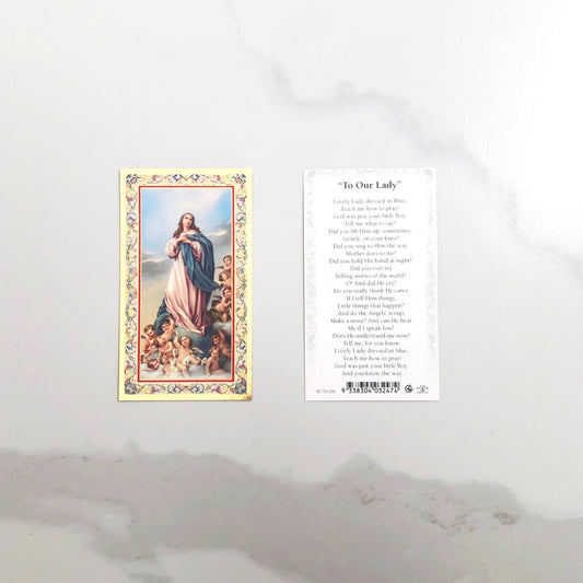 Holy Card - To Our Lady of Assumption