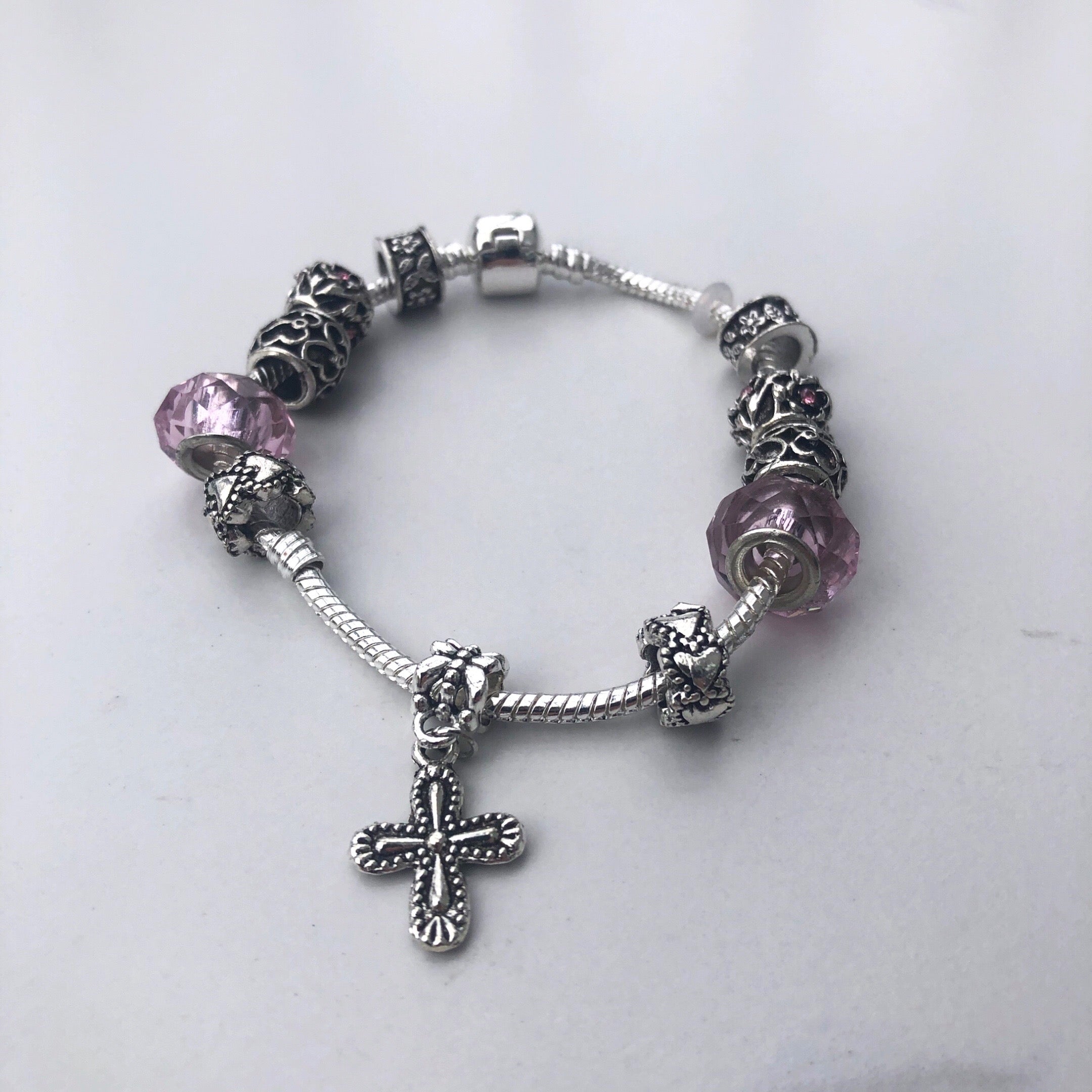 Rosary Bracelet - Swarovski Pearl | The White Collection