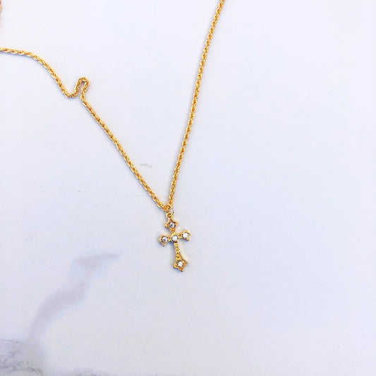 Necklace: Cross Crystal
