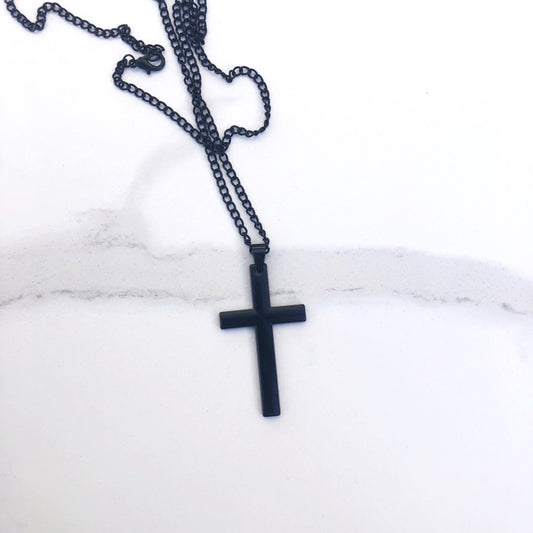 Pendant Cross 50mm on 60cm chain