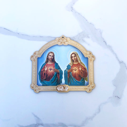Plaque - Sacred & Immaculate Hearts