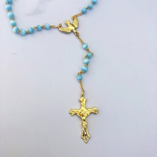 Confirmation Rosary Blue