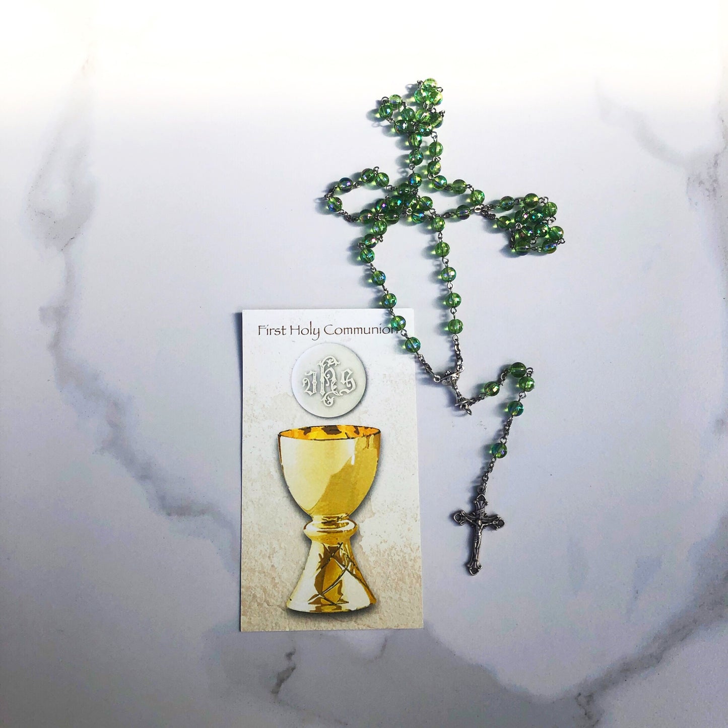 Rosary Beads: First Holy Communion Gift Set