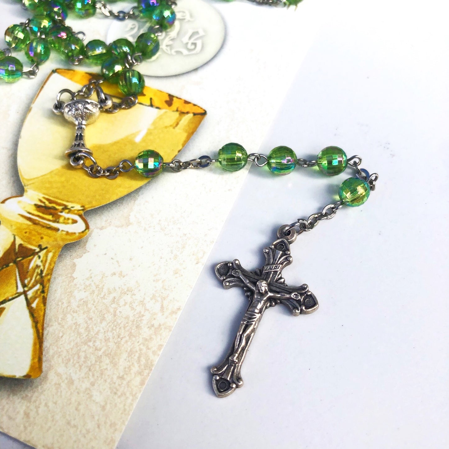 Rosary Beads: First Holy Communion Gift Set