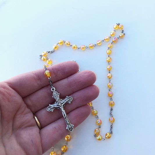 Rosary: Acrylic Crystal