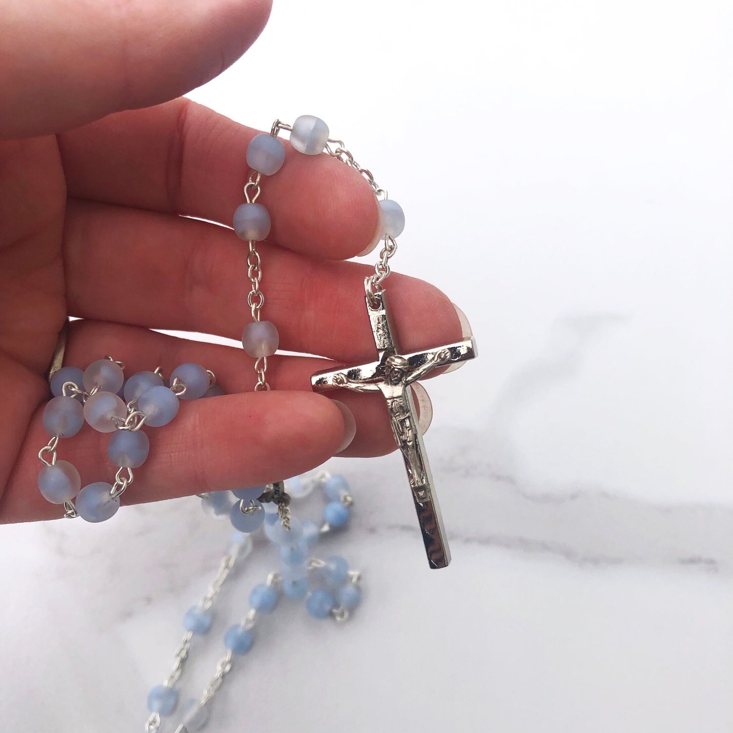 Rosary: Light Blue