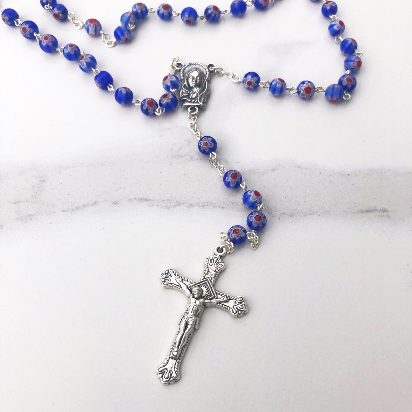 Rosary:  Murano Glass - Blue