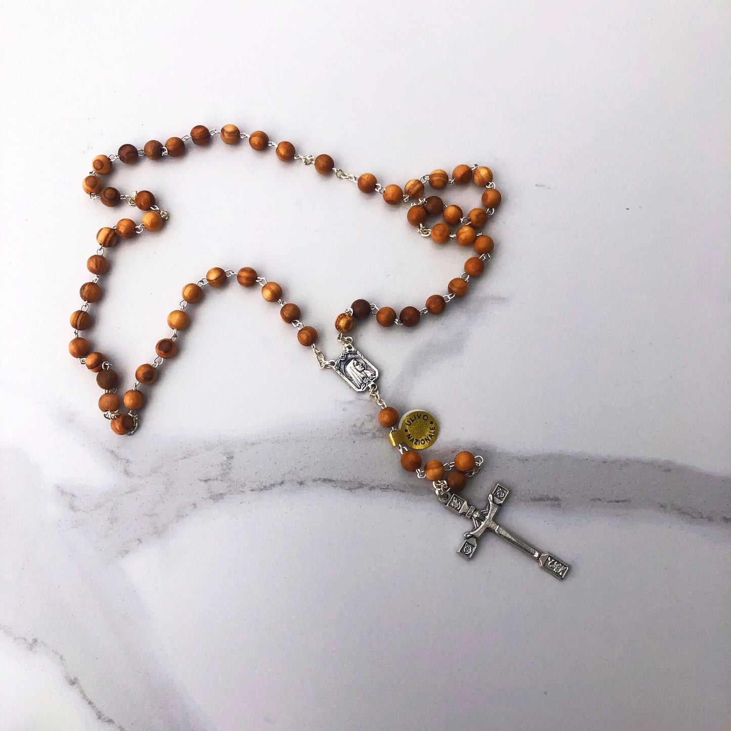 Rosary: Olive Wood Lourdes