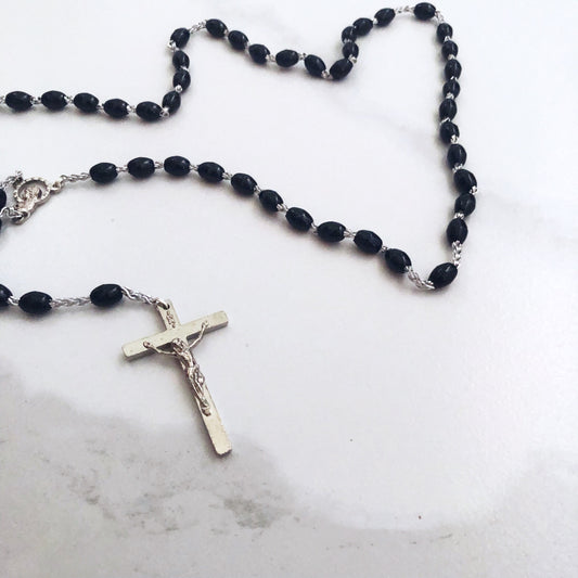 Rosary - Plastic Black