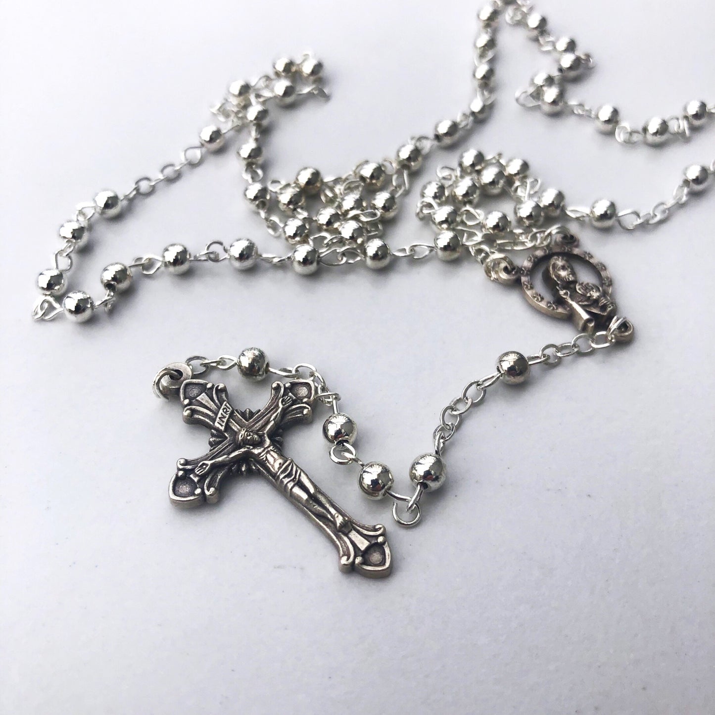 Rosary Beads: Silver