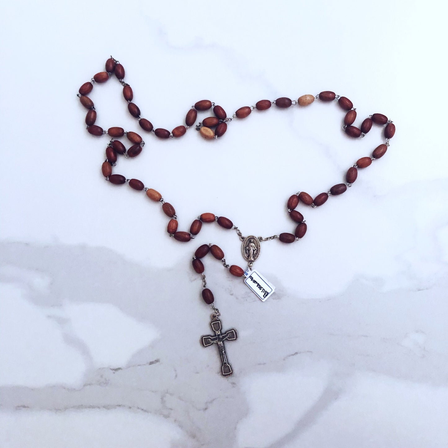 Rosary Beads: Wood Large