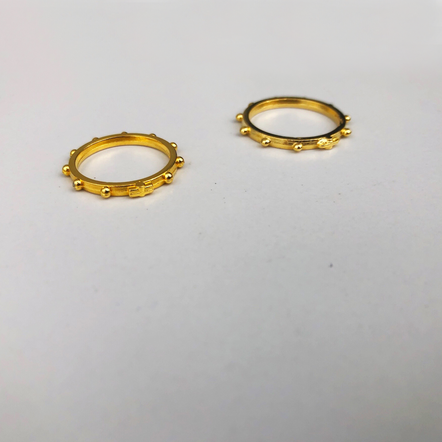Rosary Ring: Gold (Small) 13mm