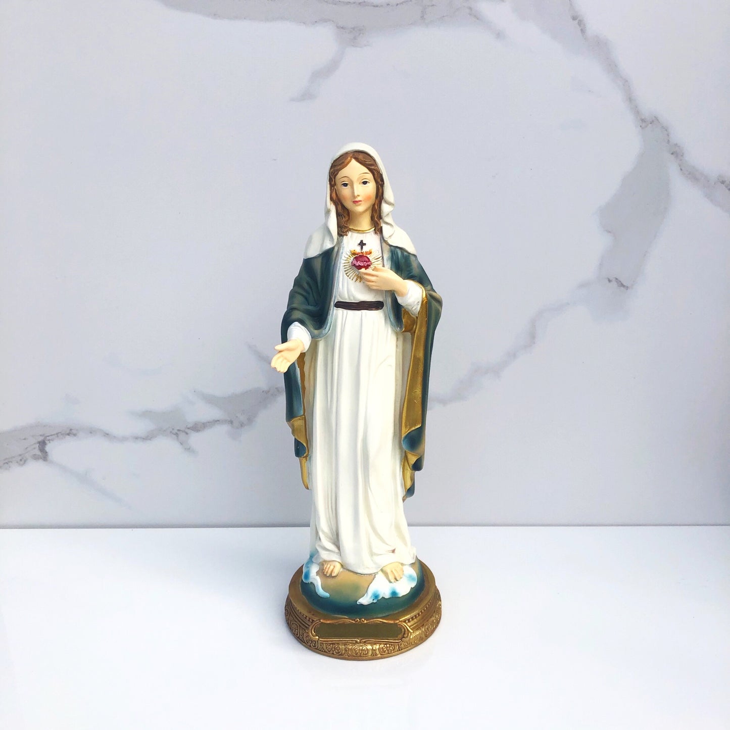 Statue: Resin Sacred Heart of Mary 200mm