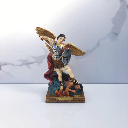 Statue: Resin St Michael 220mm