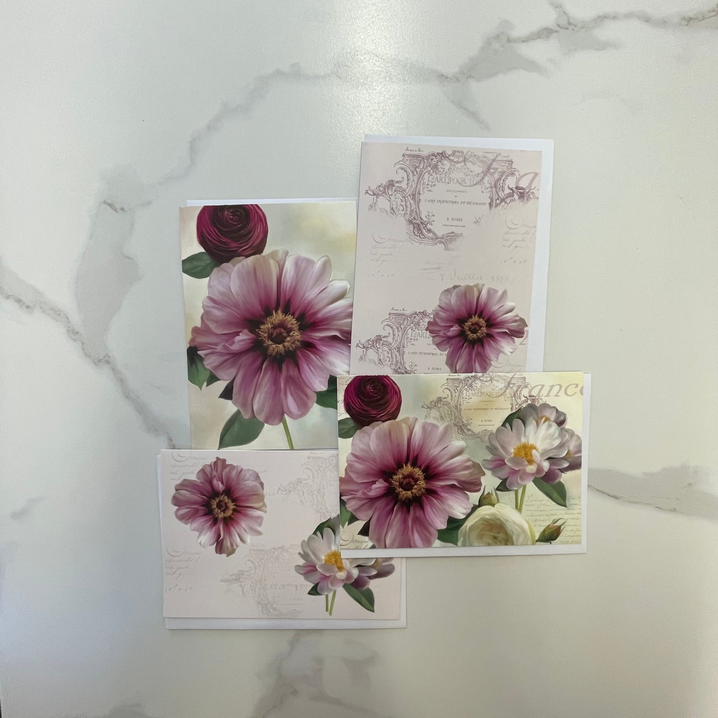 Card: Blank, Soft Petals