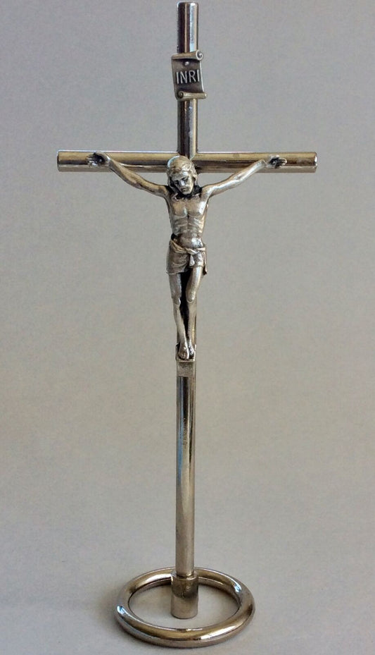 Crucifix: Standing Metal 16cm